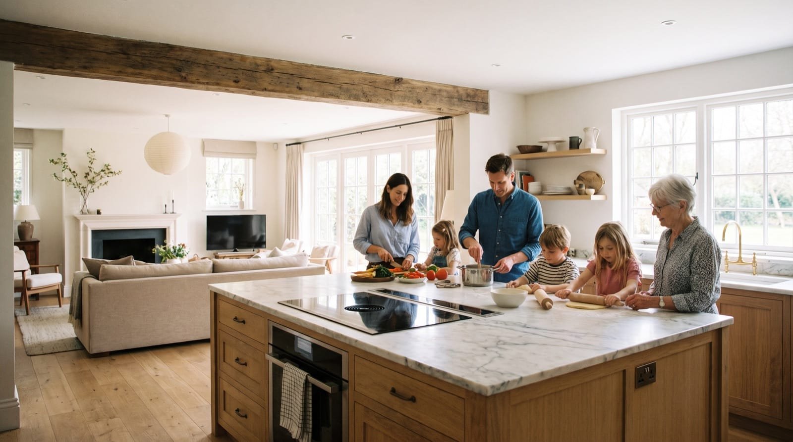 Cuisine ouverte : ce qu'il faut prévoir avant d'abattre le mur