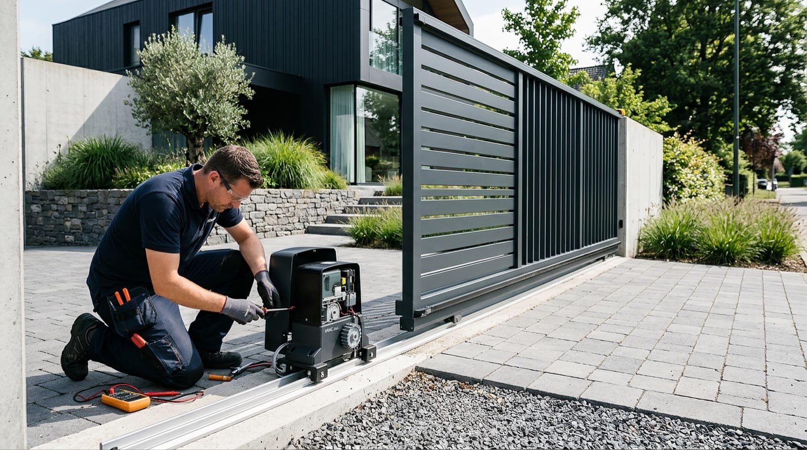 Portail motorisé : coulissant ou battant, quelle motorisation choisir ?