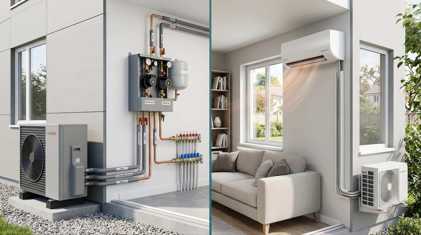 PAC air/eau ou air/air : quelle pompe à chaleur pour votre logement ?